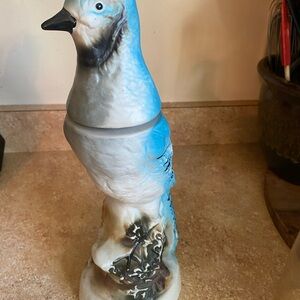 Jim Beam vintage blue jay wine decanter